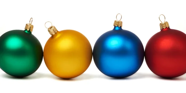 Colorful Christmas balls isolated — Stock Photo, Image