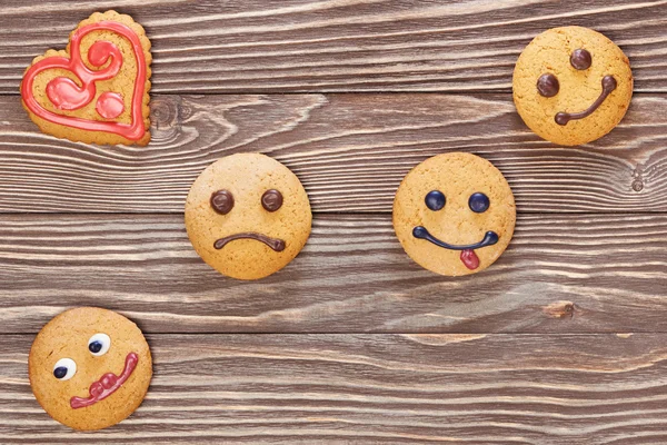 Smiling and sad cookies