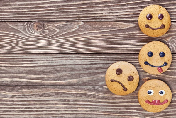 Smiling and sad cookies