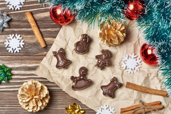 Christmas ornament and cookies — Stock Photo, Image