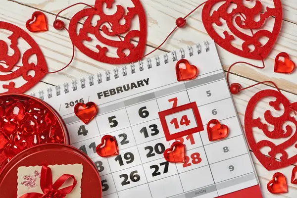 Calendario San Valentino — Foto Stock