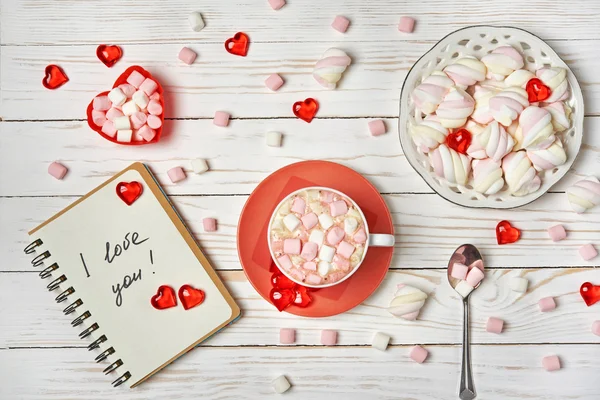 Felicitaciones en el Día de San Valentín — Foto de Stock