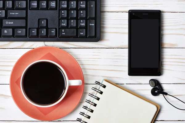 Office workplace with laptop — Stock Photo, Image