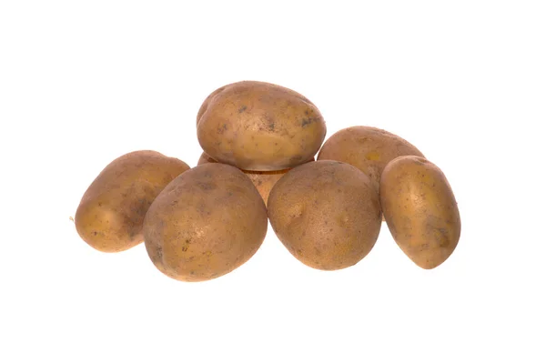 Сырой Картофель Изолирован Белом Фоне — стоковое фото