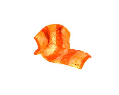 Kızarmış çipler beyaz arkaplanda izole edildi