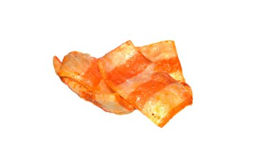 Kızarmış çipler beyaz arkaplanda izole edildi