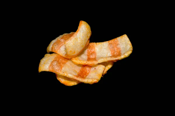 Chips Fritos Aislados Sobre Fondo Blanco — Foto de Stock