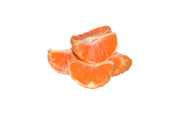 Reife Mandarine Isoliert Auf Weißem Hintergrund — Stockfoto
