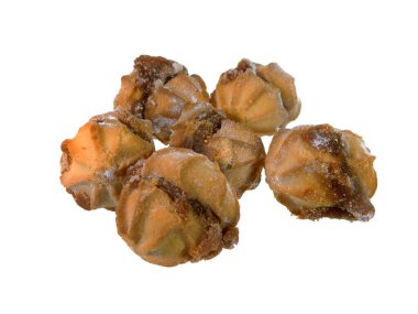                                Beyaz arkaplanda choux hamur işi izole