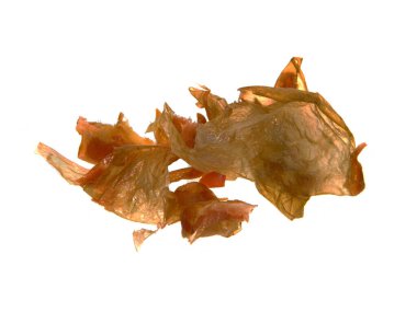                                sosis kabuğu beyaz arkaplanda izole