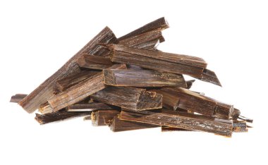 Beyaz arkaplanda meşe dalları izole