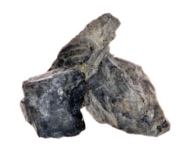 kömür beyaz arkaplanda izole edildi