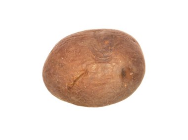 Beyaz arkaplanda izole edilmiş patates