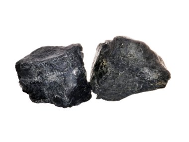 kömür beyaz arkaplanda izole edildi