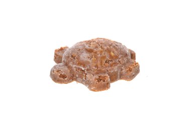 Dondurma beyaz arka planda izole edilmiş.