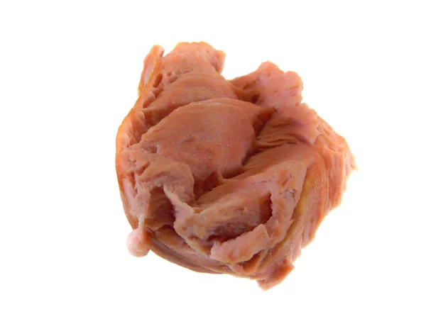 Сырое Мясо Белом Фоне — стоковое фото