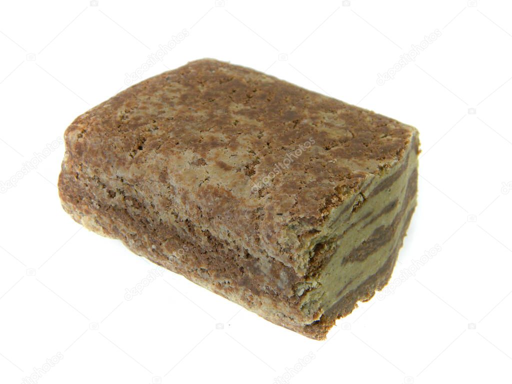                                halva isolated on white background