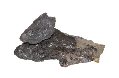 kömür beyaz arkaplanda izole edildi