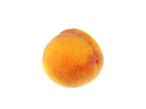 Peach Diisolasi Pada Latar Belakang Putih — Stok Foto