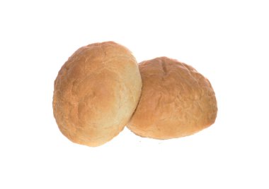 ekmek beyaz arkaplanda izole edildi