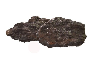 kömür beyaz arkaplanda izole edildi