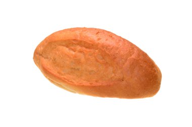 ekmek beyaz arkaplanda izole edildi