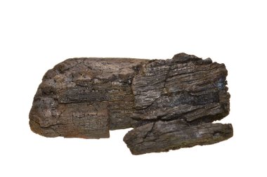 Beyaz arkaplanda yakacak odun