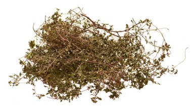 Beyaz arkaplanda izole edilmiş yeşil çay