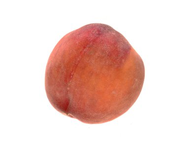 Beyaz arkaplanda şeftali izole
