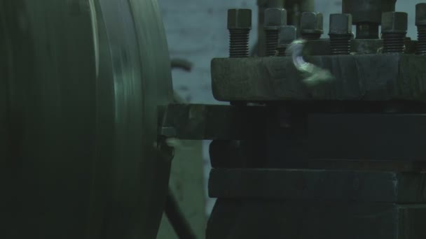 Metallurgy. milling machine. — Stock Video