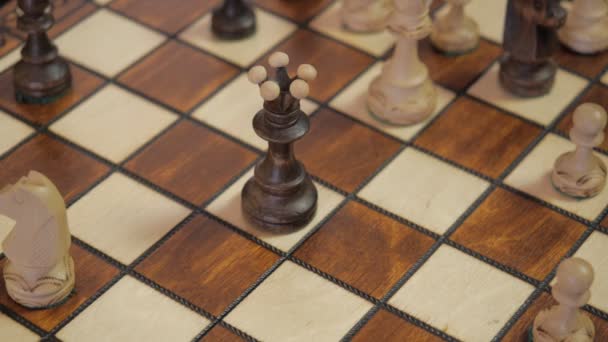 Les échecs. Le Checkmate. Victoires blanches . — Video