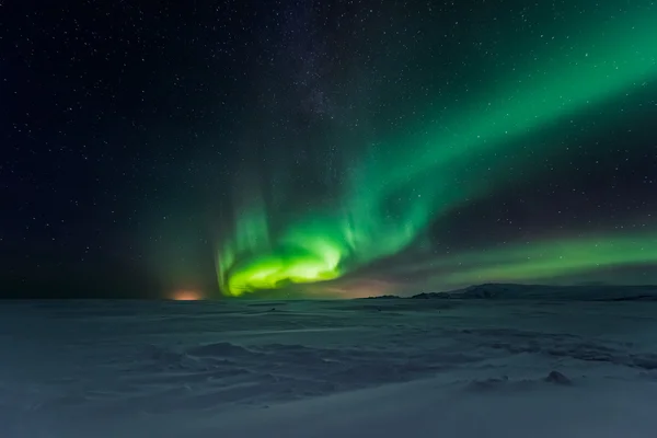 Nordlichter in Island — Stockfoto