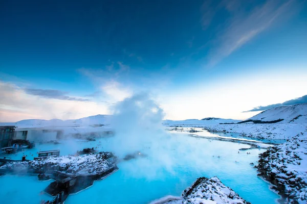 Błękitne laguny hot spring spa. — Zdjęcie stockowe