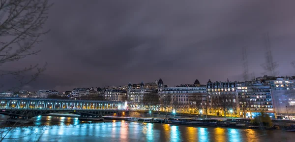 Paris staden på natten — Stockfoto