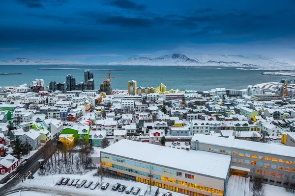 Uitzicht op Reykjavik, IJsland — Stockfoto