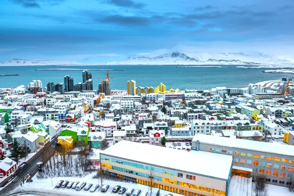 Uitzicht op Reykjavik, IJsland — Stockfoto