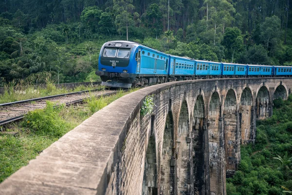 Trein passeren over negen bogen — Stockfoto