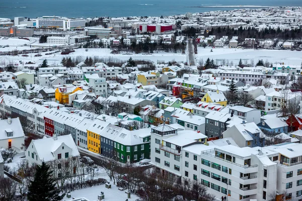 Widok na Reykjavik, Islandia — Zdjęcie stockowe