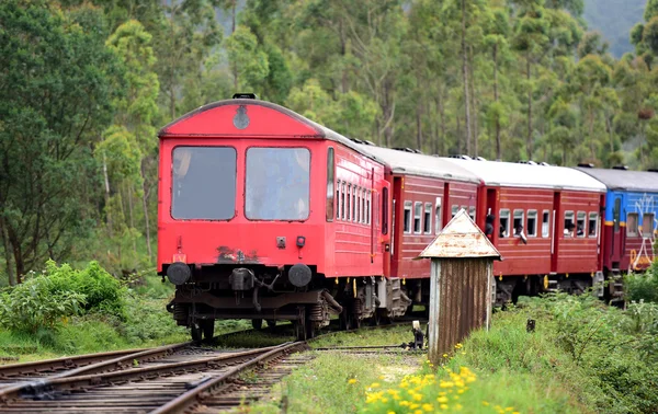 Train de voyageurs au Sri Lanka — Photo