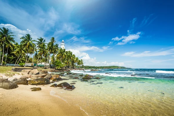 Piękna plaża w sri lanka — Zdjęcie stockowe