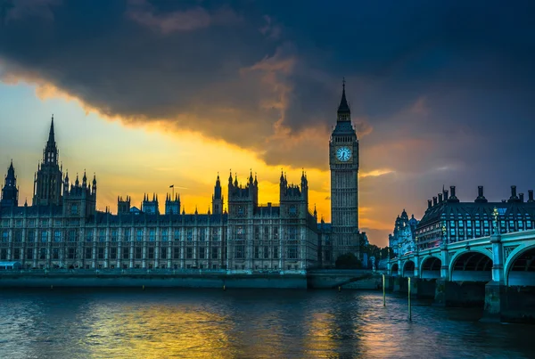 O Palácio de Westminster, Big Ben — Fotografia de Stock
