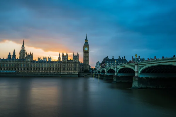 O Palácio de Westminster, Big Ben — Fotografia de Stock