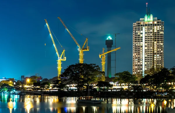 Colombo skyline at night — Stock Photo, Image