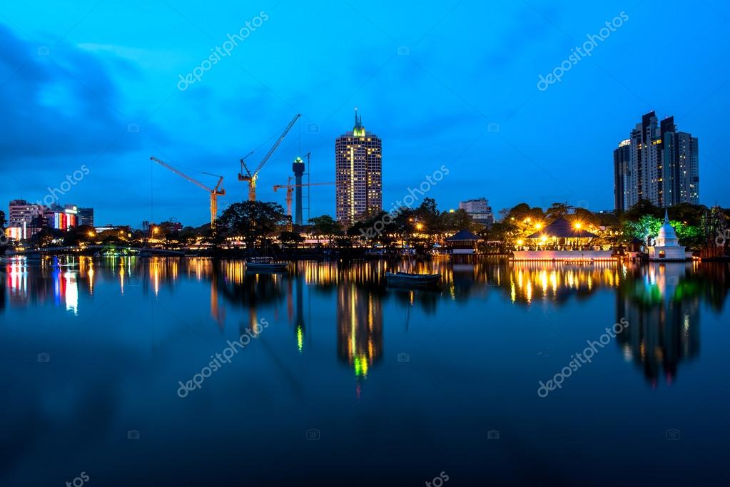 colombo skyline at night