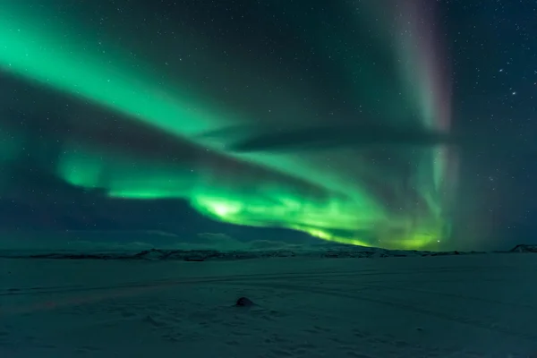 Luces del norte en iceland —  Fotos de Stock