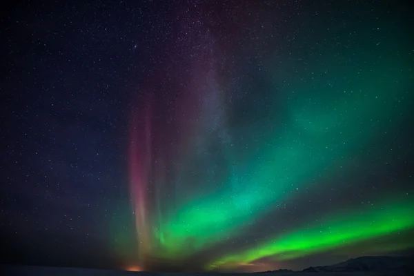 Luces del norte en iceland — Foto de Stock