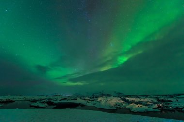 İzlanda'daki buzulun lagün jokulsarlon.