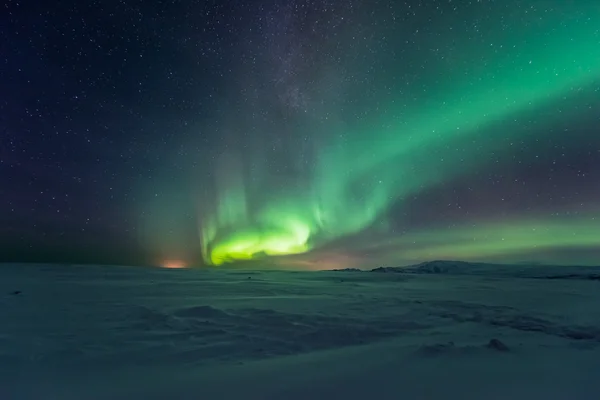 Luces del norte en iceland — Foto de Stock