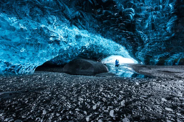İzlanda'daki buz Mağarası — Stok fotoğraf