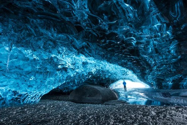 Eishöhle in Island — Stockfoto